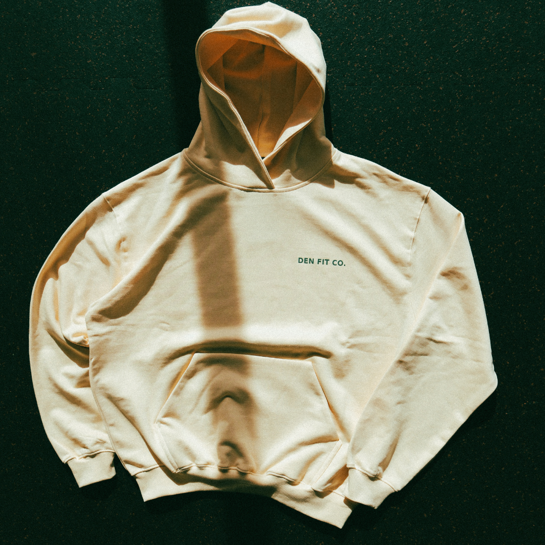 Almond oil Terry Cotton Hoodie